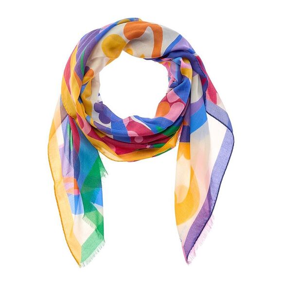 Etro Accessories - Etro Silk-Blend Scarf, Blue